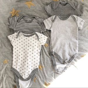 Moon and Back Grey & White 4-Pack